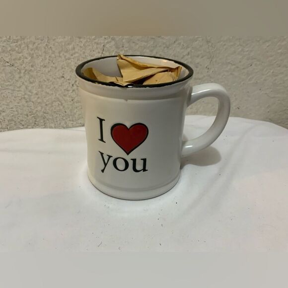New Spectrum Designz I Love (Heart) You Large Ceramic Coffee Tea Mug 16 OZ - Picture 1 of 4